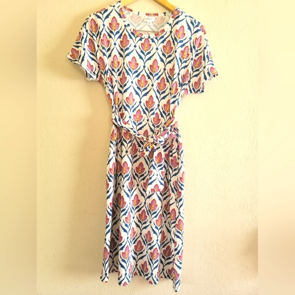 LuLaRoe Marly Dress, Tulip Print, Size Small‎